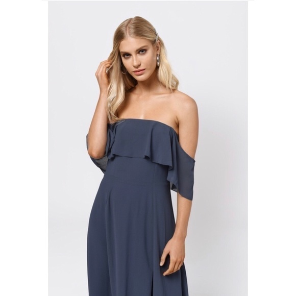 Tobi “All Yours” Strapless Leg Slit Maxi Dress - Picture 5 of 9